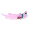 Oiseau à clipser rose et bleu