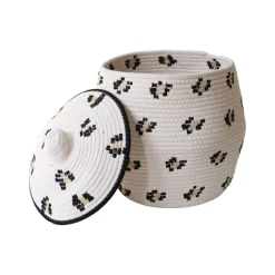 Panier léopard avec couvercle - Chaton