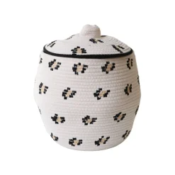 Panier léopard avec couvercle - Chaton