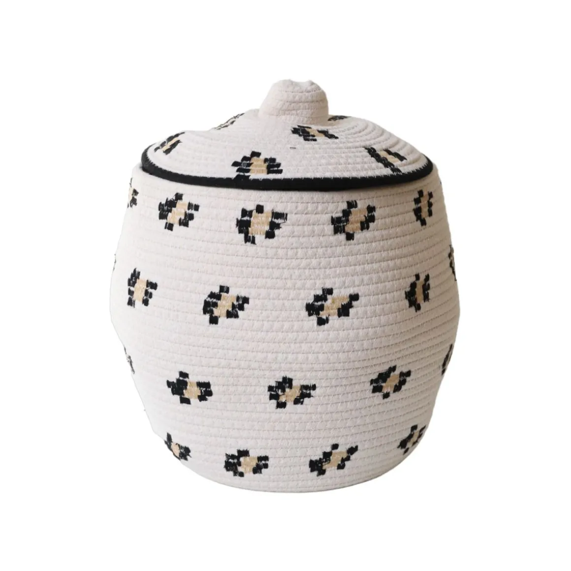 Panier léopard avec couvercle - Chaton