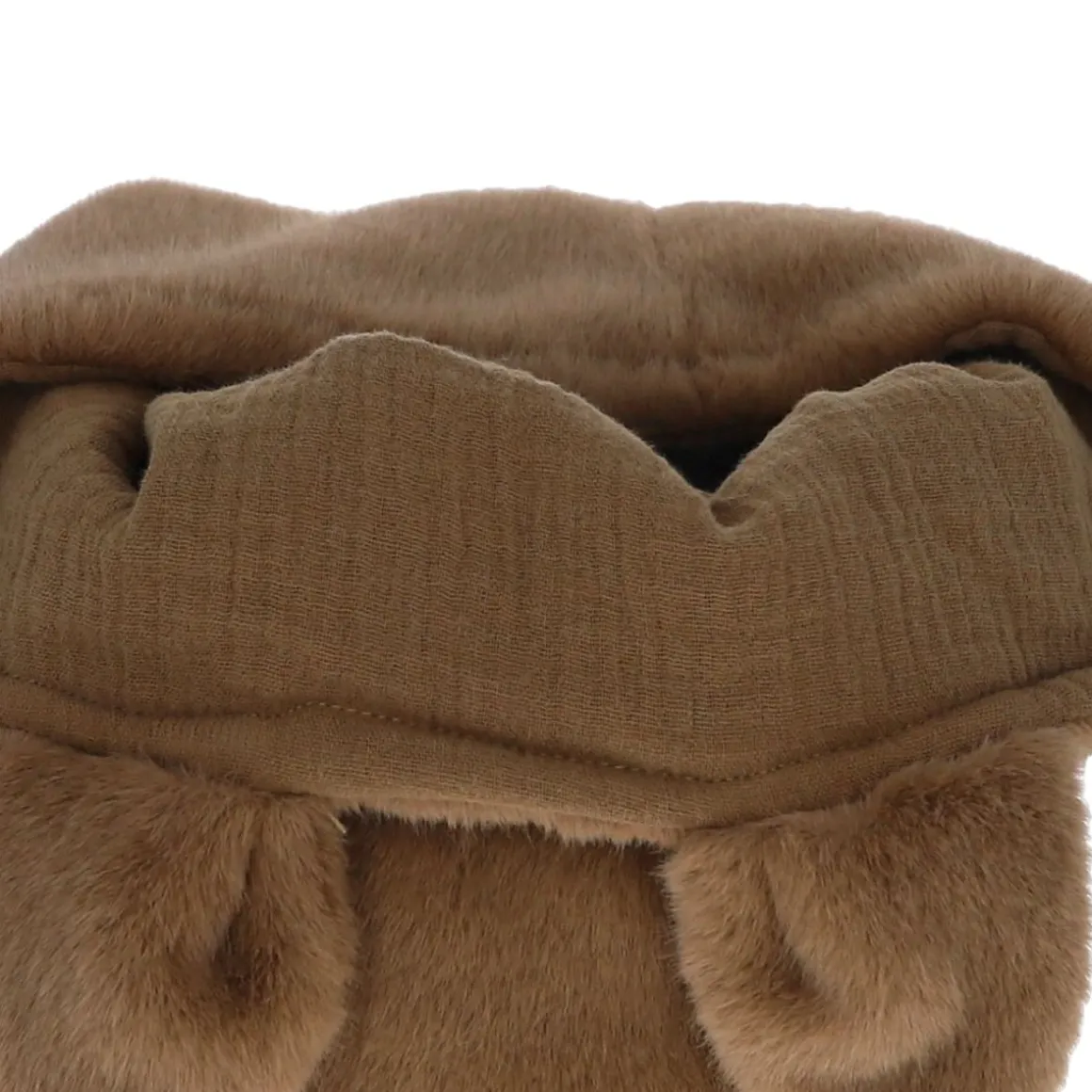 Panier rond marron oreilles - Chaton