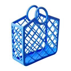 Panier rétro en silicone bleu