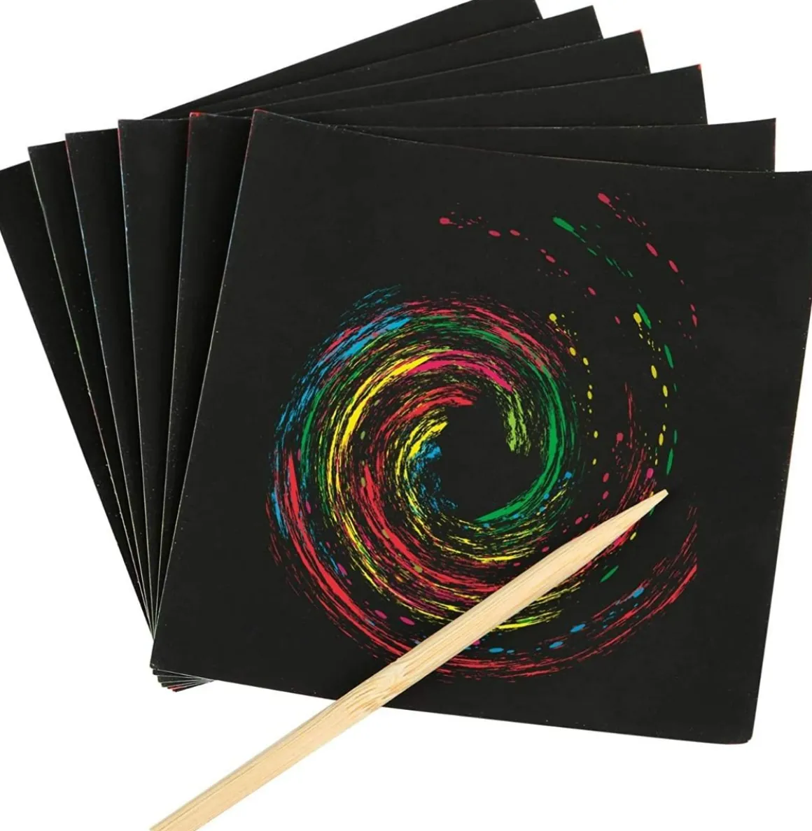 Papier magique rainbow scratch
