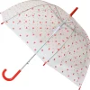 Parapluie adulte coeurs rouges