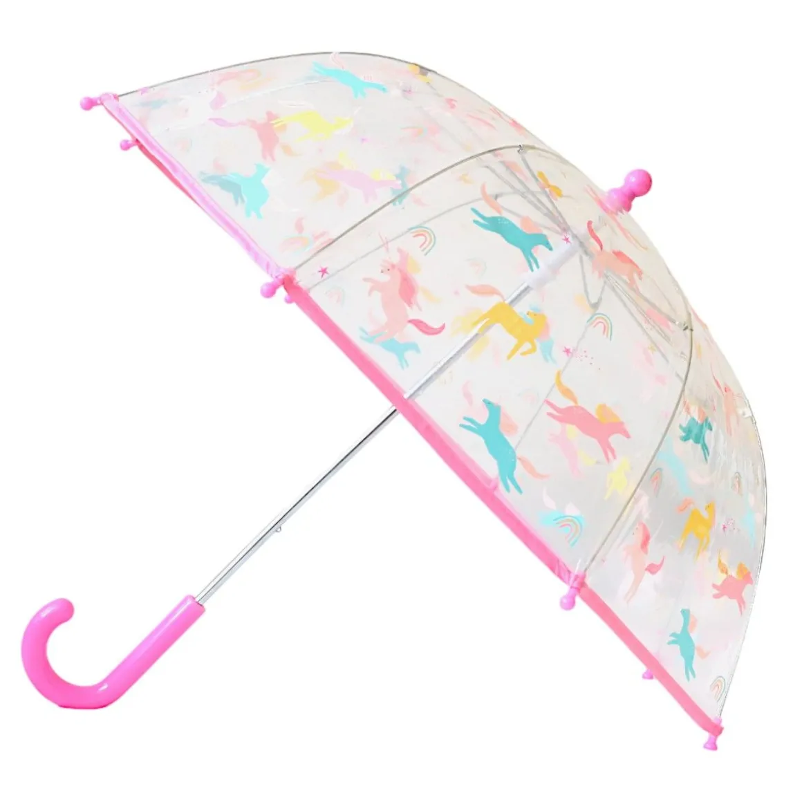 Parapluie enfant rose licornes