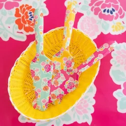 Pelle à tarte fleurs roses Datcha