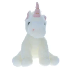 Peluche licorne rose