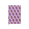 Petit carnet de notes fleuri lila block print - Delhi d'antan