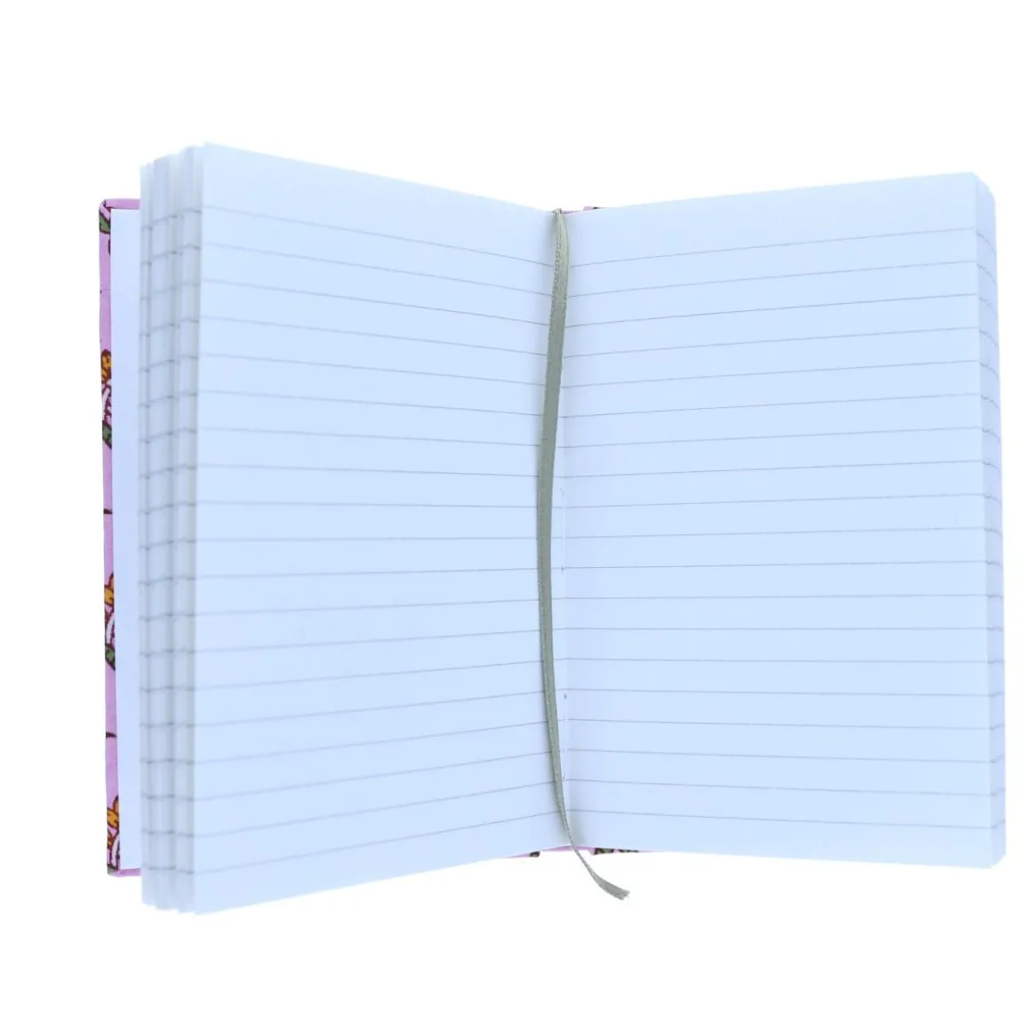 Petit carnet de notes fleuri lila block print - Delhi d'antan