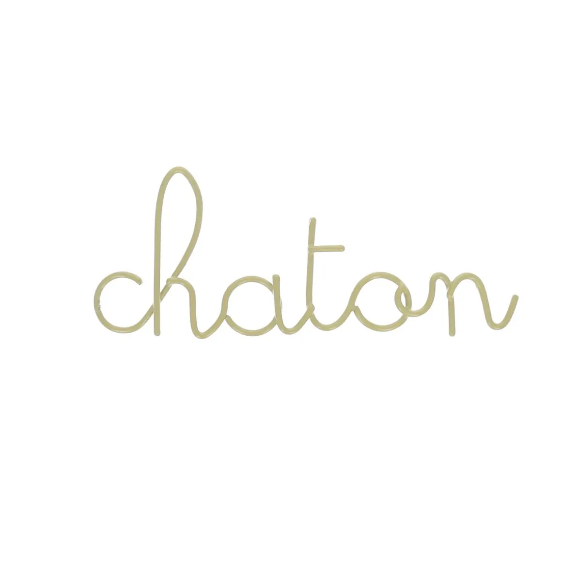 Petit mot métal chaton