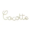 Petit mot métal cocotte
