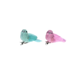 Petit oiseau à clipser vert menthe