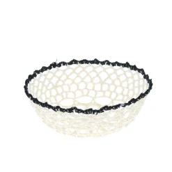 Petit panier rond bord noir