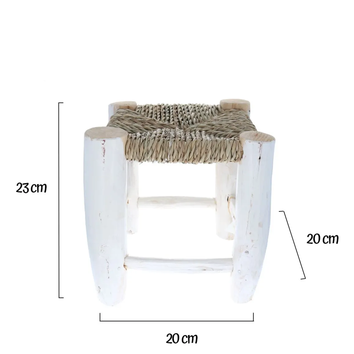 Petit tabouret blanc