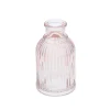 Petit vase en verre rose