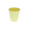 Petit verre en mélamine jaune