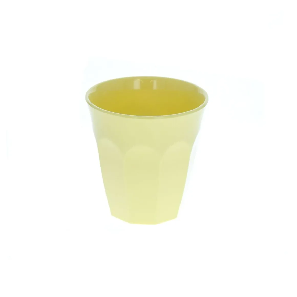 Petit verre en mélamine jaune