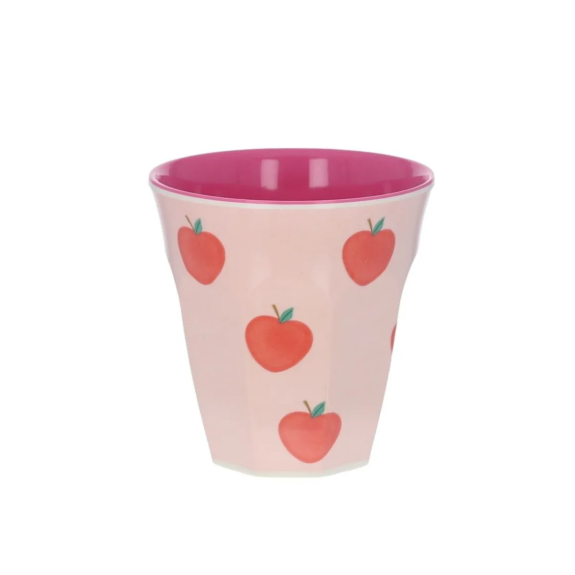 Petit verre en mélamine pommes roses - Dans mon jardin