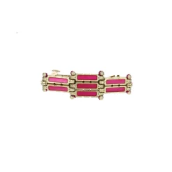 Petite barrette rose Arya - Mariage Indien