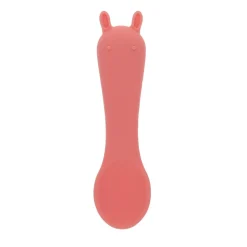 Petite cuillère en silicone lapin rose