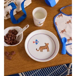 Petite cuillère en silicone ours bleu
