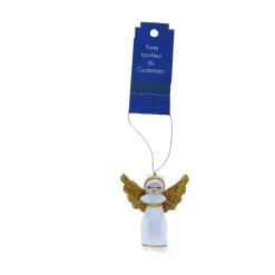 Petite poupée ange blanc porte-bonheur