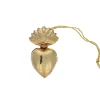 Petite suspension laiton coeur ex-voto
