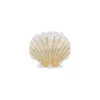 Pince à cheveux crabe coquillage nacré blanc