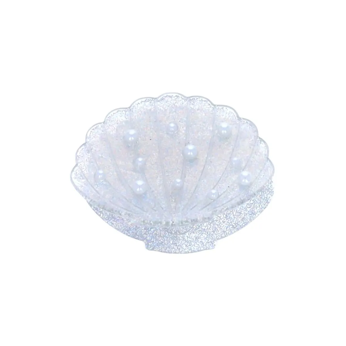 Pince à cheveux crabe coquillage à paillettes