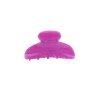 Pince à cheveux crabe rose fluo - grande
