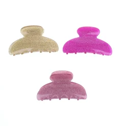 Pince à cheveux crabe rose - grande