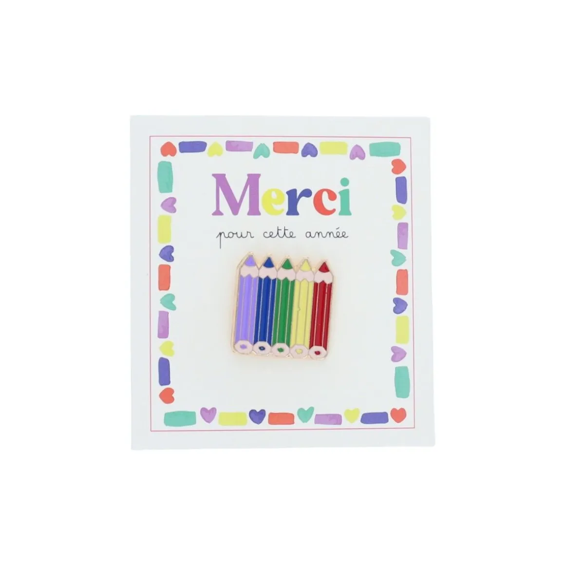 Pin's crayons - Merci pour cette année