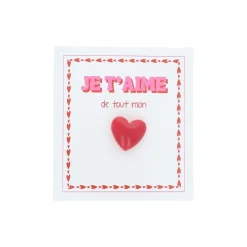 Pin's je t'aime de tout mon coeur