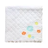 Plaid brodé - Aqua Flower
