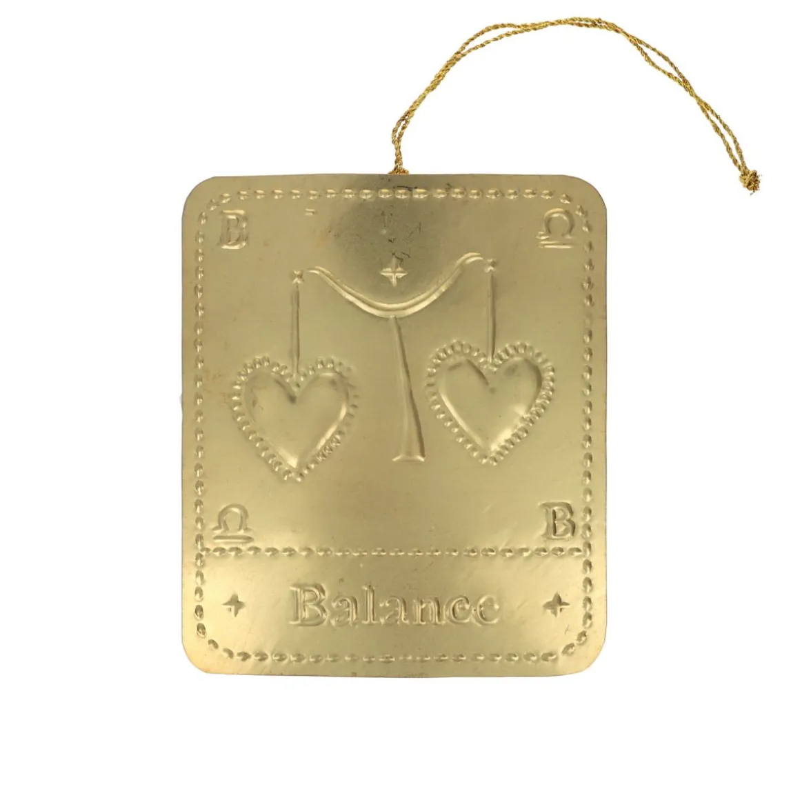 Plaque laiton astrologie Balance