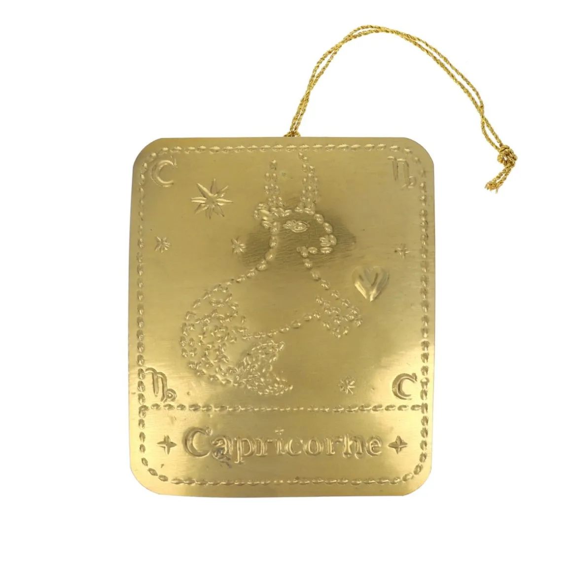 Plaque laiton astrologie Capricorne