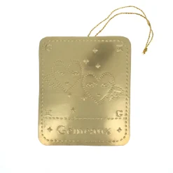 Plaque laiton astrologie Gémeaux