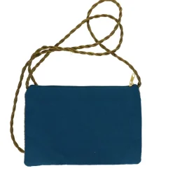 Pochette à sequins damier rose bleu - Mariage Indien