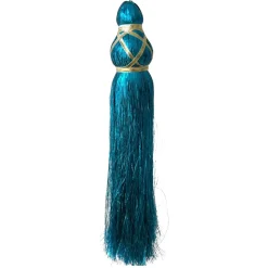 Pompon tassel bleu turquoise