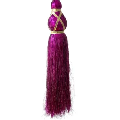 Pompon tassel rose fuchsia
