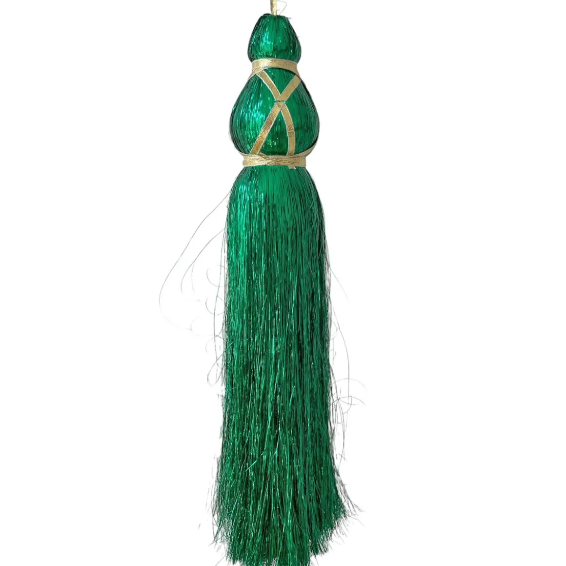 Pompon tassel vert émeraude