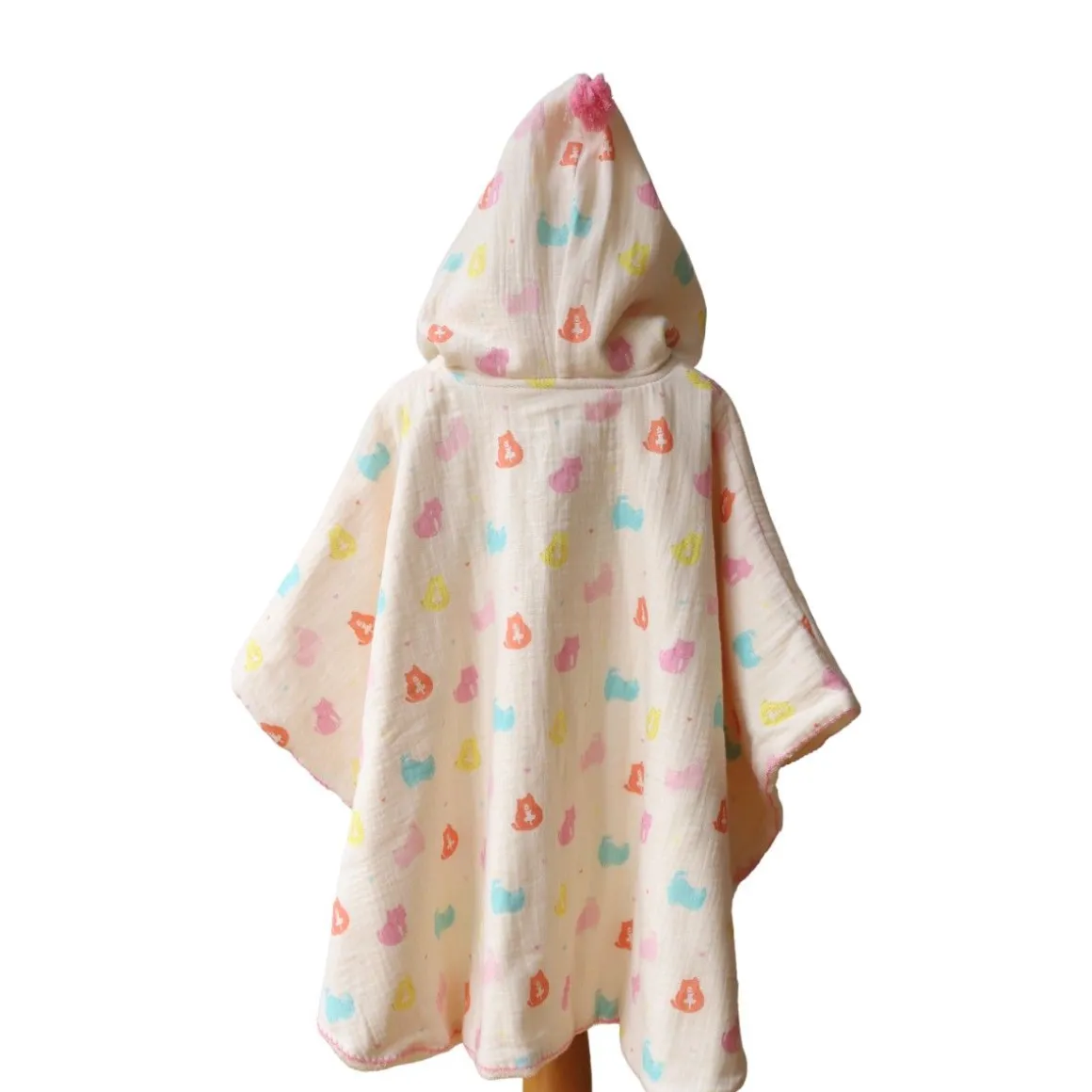 Poncho de bain chats pastel - Miaou