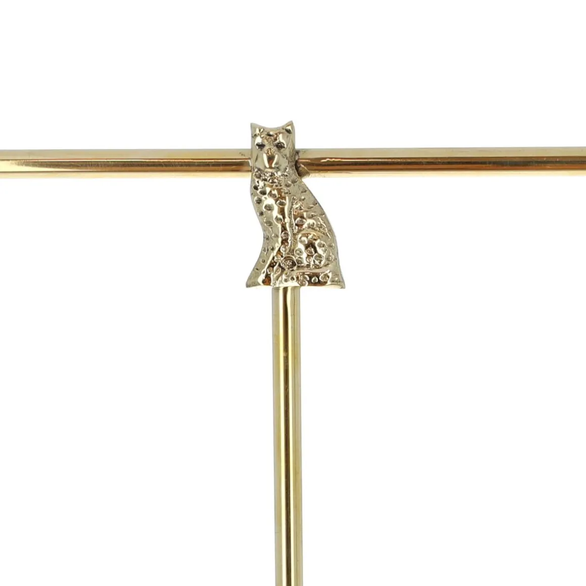 Porte bijoux en laiton doré