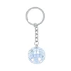 Porte-clés boule à facettes disco argent