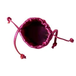 Porte-monnaie bourse cuir fuchsia