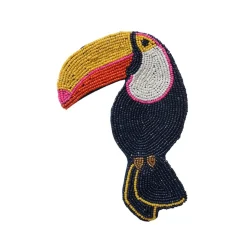 Porte-monnaie en perles toucan - Copacabana party !