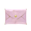Porte-monnaie enveloppe cuir rose