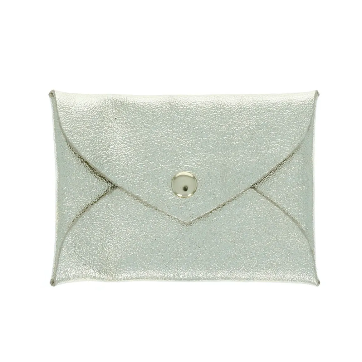 Porte-monnaie enveloppe cuir doré