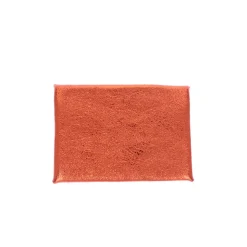 Porte-monnaie enveloppe cuir orange pailleté