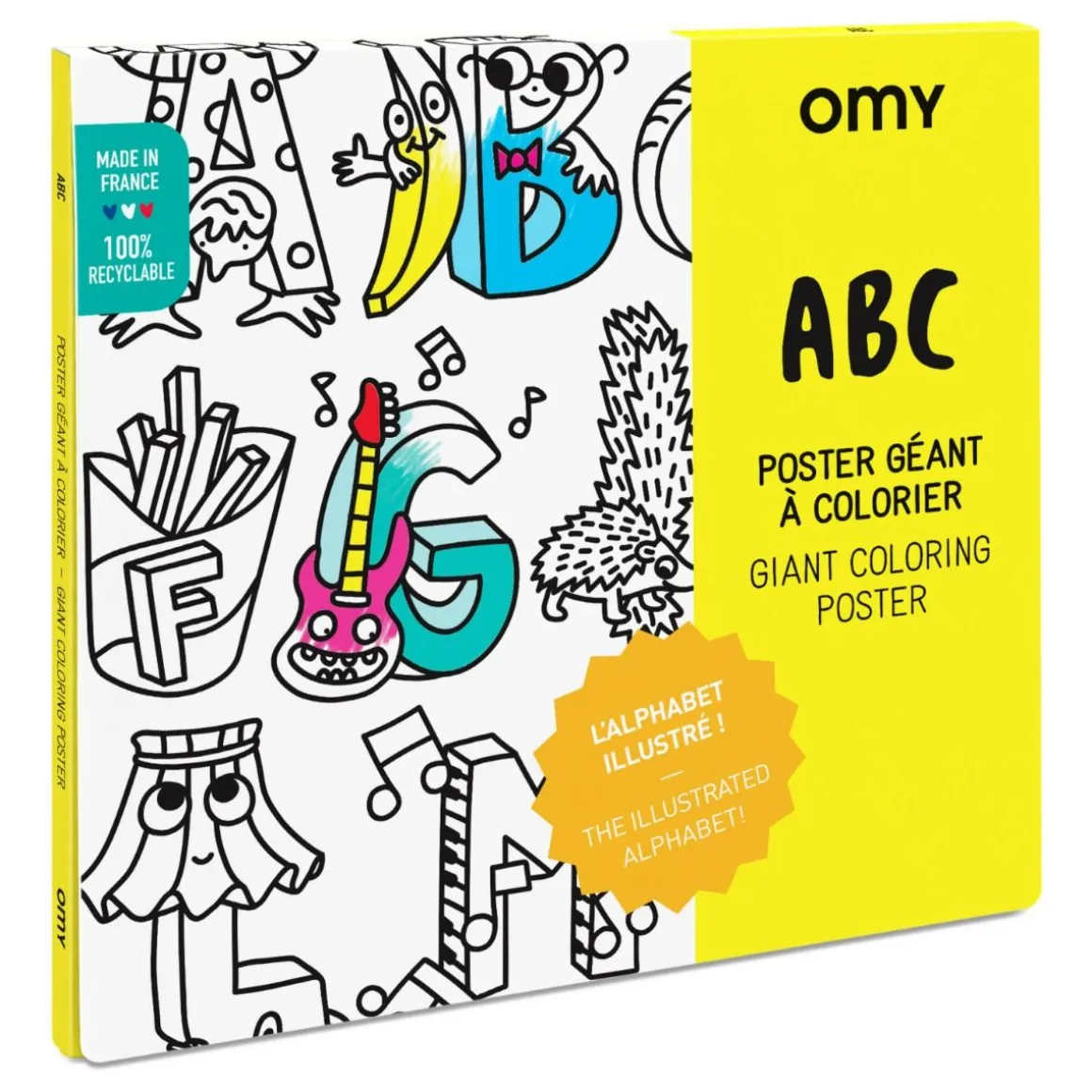 Poster géant à colorier ABC